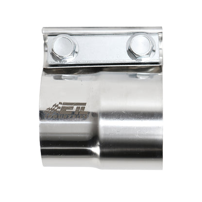 ETL INDUSTRIES 2.5 Inch Exhaust Clamp, Lap Joint Band Clamp 304 Stainless Steel, 2 Pcs