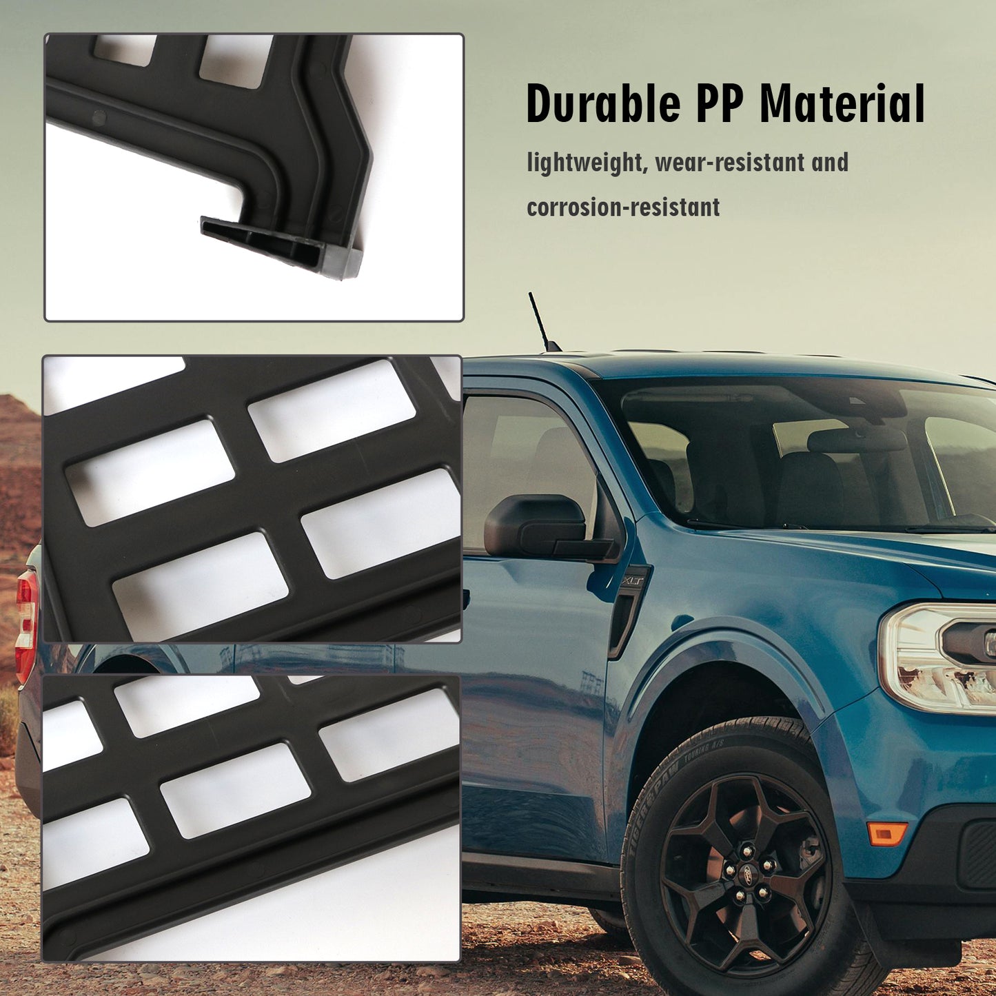ETL INDUSTRIES Rear Under Seat Dividers for Ford Maverick 2022-2025 – 2 Pack Storage Organizer, Fuel Version, Custom Fit, PP Material