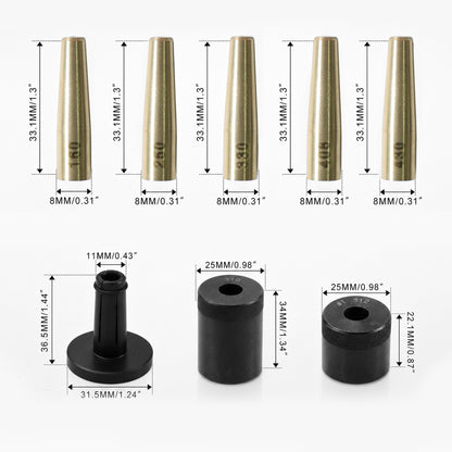 Injector Seal Installer Kit for Ford GM Subaru Engines – 8Pcs Precision Tool Set (34720)