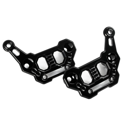 ETL INDUSTRIES Dual Light Hood Mounting Brackets, A-Pillar LED Fog Ditch Light Pod Brackets for 2018-2024 Jeep Wrangler JL JLU Gladiator JT