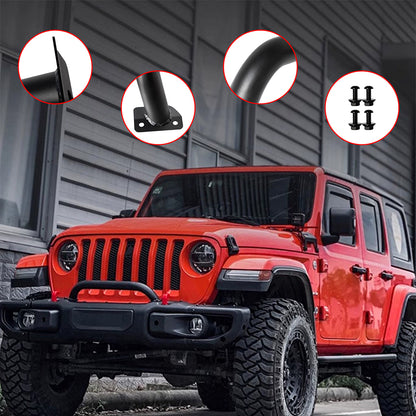ETL INDUSTRIES Front Steel Brush Guard Fits 2019-2023 for Jeep Gladiator JT & 2018-2023 for Jeep Wrangler JL JLU Rubicon Bumper Steel Bar Grille Brush Guard