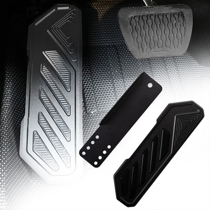 ETL INDUSTRIES Dead Pedal Left Foot Rest Pad for Jeep Wrangler JL JLU/Gladiator JT 2018 2019 2020 2021 2022 2023 2024 Driver Side Kick Panel Pads Cover Aluminum Anti-Slip Adjustable Pedals