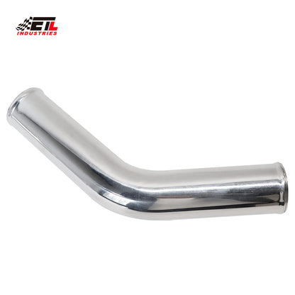 ETL INDUSTRIES OD 4IH (102mm), Leg Length 8IH (203mm) 45 Degree Aluminum Pipe, 4 Inch Intercooler Piping Universal Air Intake Elbow Tube