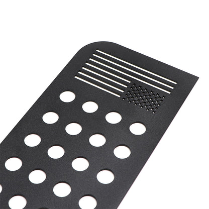 ETL INDUSTRIES Window Decals Aluminum Alloy Rear Door Glass Panel Cover for 2007-2017 Jeep Wrangler JK JKU (American Flag)