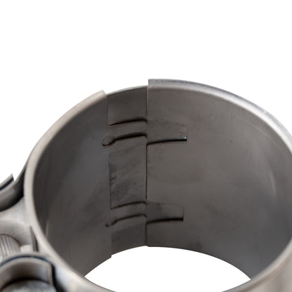 ETL INDUSTRIES 3 Inch Exhaust Clamp, Butt Joint Clamp Sleeve Coupler 304 Stainless Steel, 2 Pcs