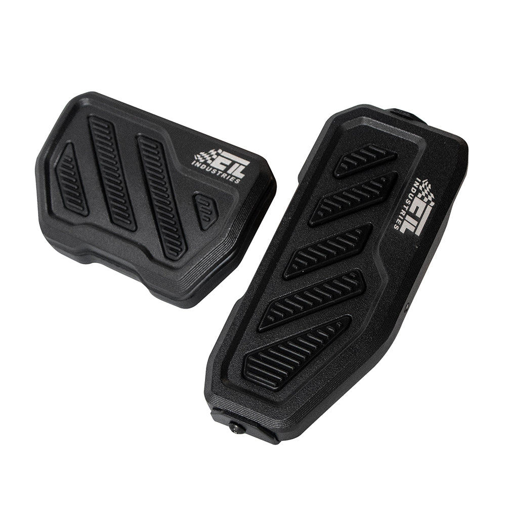 ETL INDUSTRIES Gas Brake Pedal Covers for Jeep JL/JT 2018-2025 – Aluminum Anti-Slip Pedal Pads, 2Pcs