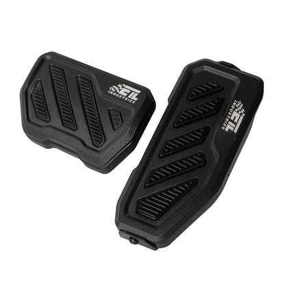 ETL INDUSTRIES Gas Brake Pedal Covers for Jeep JL/JT 2018-2025 – Aluminum Anti-Slip Pedal Pads, 2Pcs