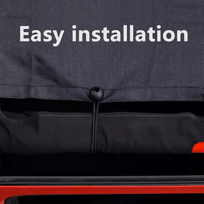 ETL INDUSTRIES Mesh Sunshade Bikini Top for Jeep Wrangler JK Unlimited 2007-2018 4 Door Soft Top Cover UV Sun Protection Sun Shade Roof, Front & Rear