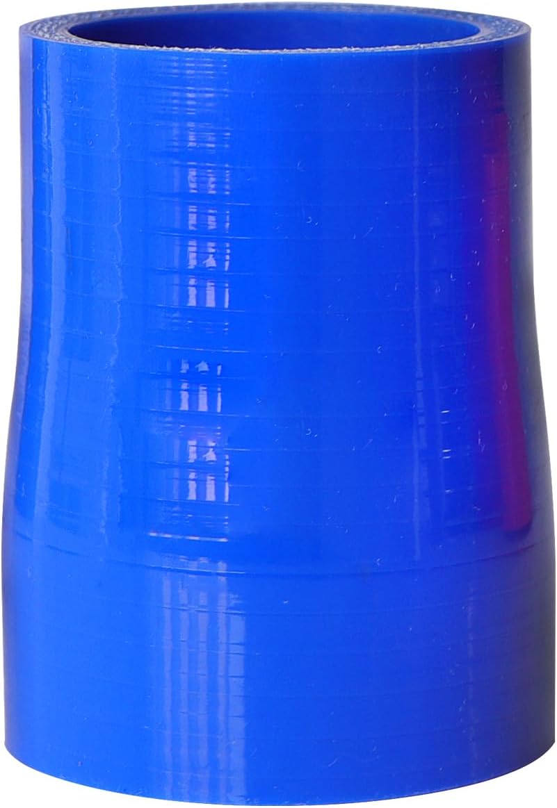 ETL INDUSTRIES 4IH ID to 4.5IH ID, 3IH Length Reducer Silicone Coupler Hose, 4-Ply Reinforced Universal Straight Silicone Reducer Pipe Intake and Intercooler Piping Blue