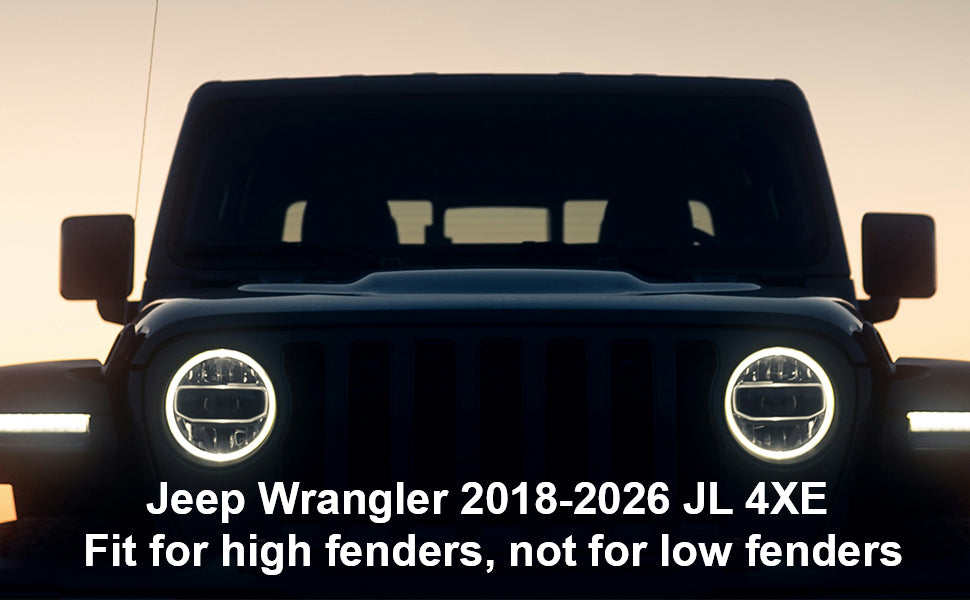 ETL INDUSTRIES 4XE Fender Flare Extensions 2018-2023 – Front & Rear Set for Willys Rubicon X