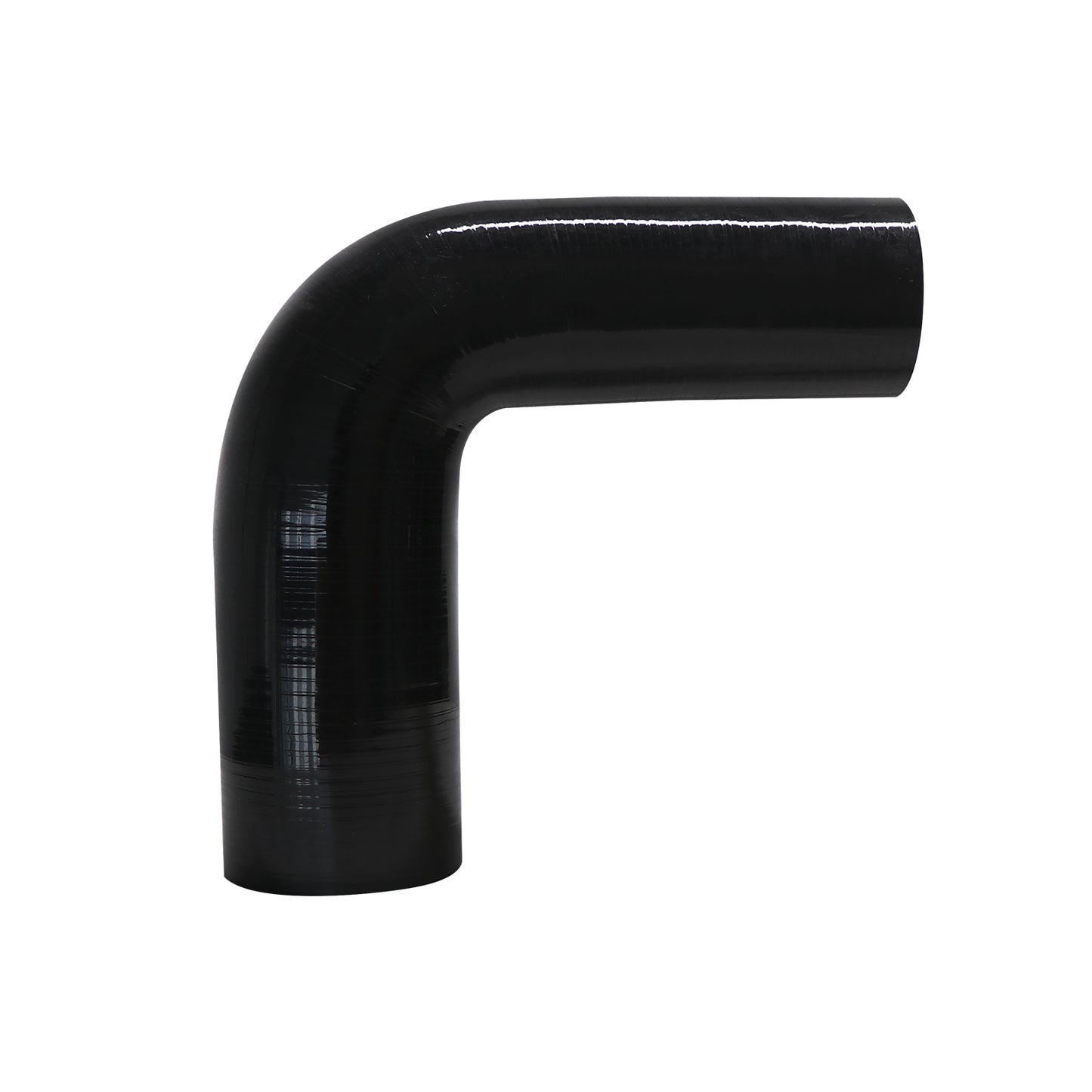 ETL INDUSTRIES ID 3IH to 4IH, Leg Length 8IH (203mm) 90 Degree Reducer Silicone Hose, 4-Ply Reinforced Universal Silicone Radiator Elbow Coupler for Intake/Turbo/Intercooler Pipe