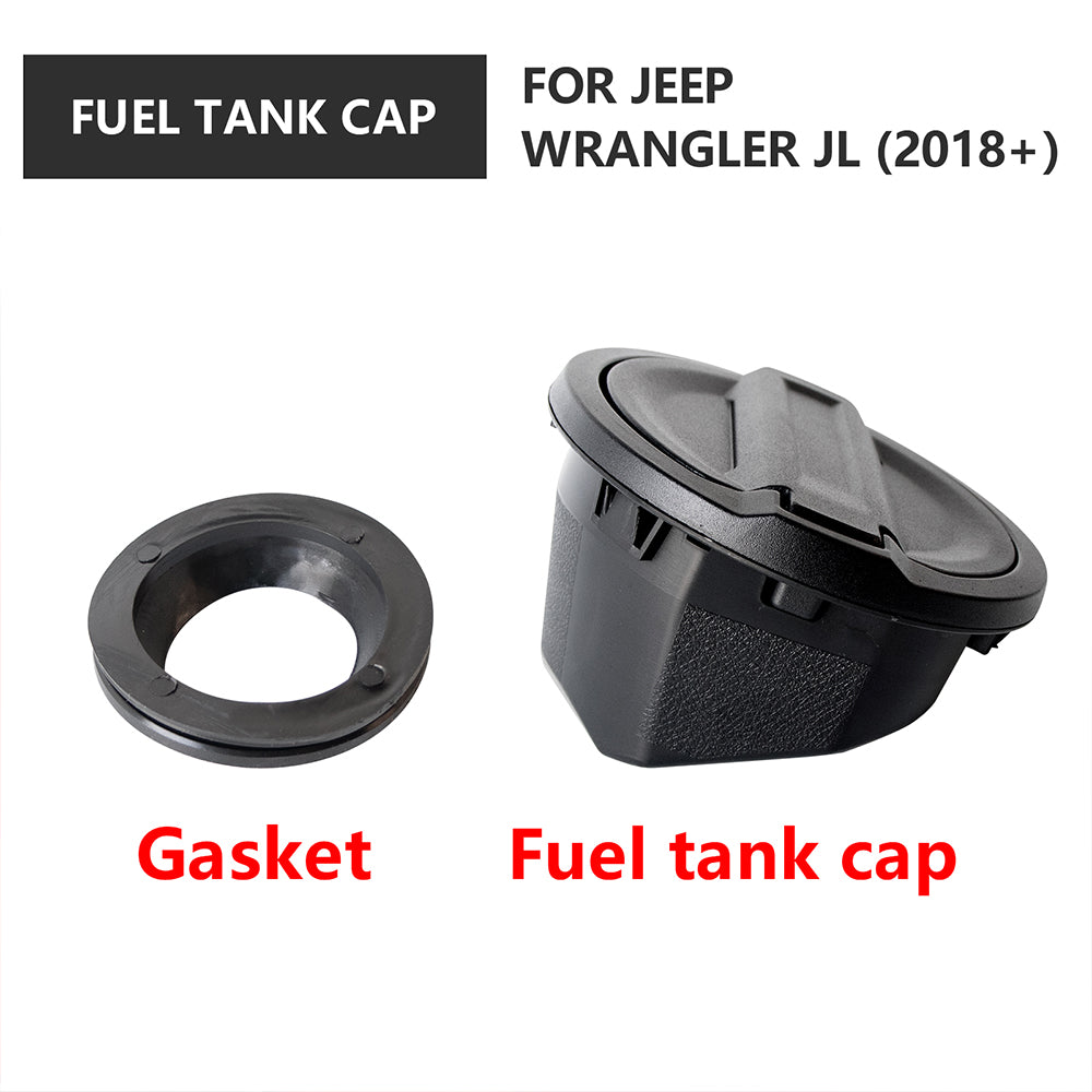 ETL INDUSTRIES Gas Tank Cap Cover Fuel Filler Door for Jeep Wrangler 2018-2024 JL & Unlimited