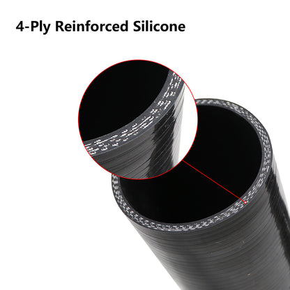 ETL INDUSTRIES 2IH ID, 36IH Length Straight Silicone Pipe Hose, Universal 4-Ply Reinforced Radiator Hoses Silicone Long Pipes for Intake Turbo Intercooler