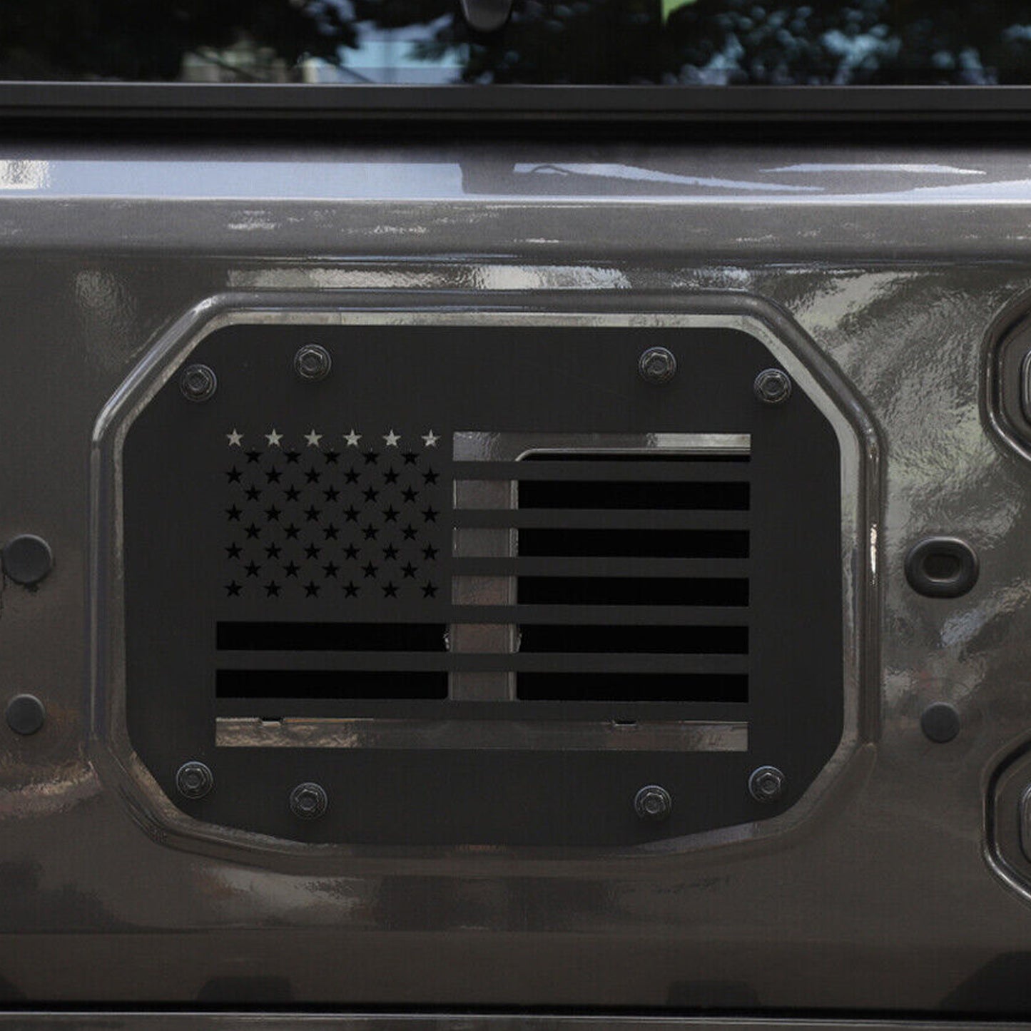 ETL INDUSTRIES Spare Tire Carrier Delete Plate Cover Exterior Accessories Compatible with Jeep Wrangler JL JLU 2018-2023