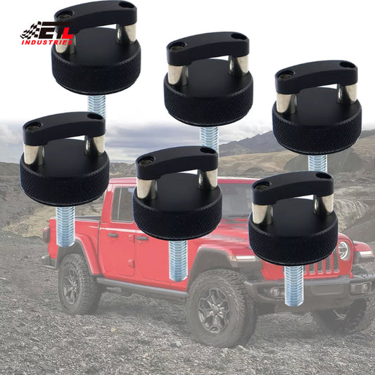 ETL INDUSTRIES Hard Top Quick Removal Fastener Thumb Screw with D Ring for 2007-2018 Jeep Wrangler JK, 2018-2022 JL & Gladiator JT