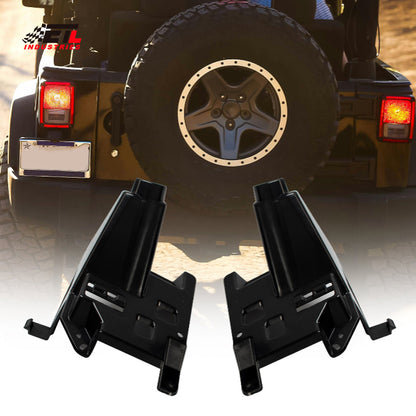 ETL INDUSTRIES Tail Light Brackets Rear Light Mount Kits Tail Lamp Holder for Jeep Wrangler JL 2018-2024