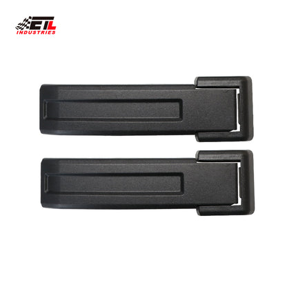 ETL INDUSTRIES Tailgate Hinge Cover Rear Door Trim Spare Tire Bracket Decoration Exterior Accessories for Jeep Wrangler JK & Unlimited 2007-2017 (Black)