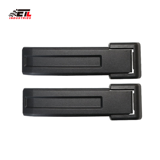 ETL INDUSTRIES Tailgate Hinge Cover Rear Door Trim Spare Tire Bracket Decoration Exterior Accessories for Jeep Wrangler JK & Unlimited 2007-2017 (Black)