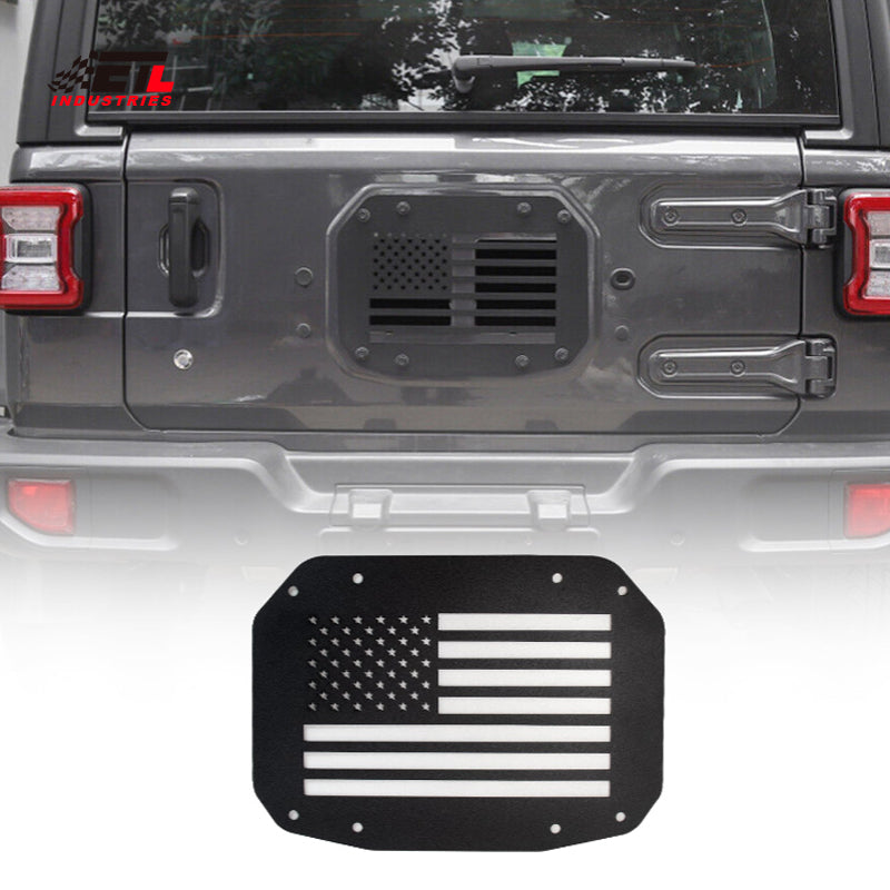 ETL INDUSTRIES Spare Tire Carrier Delete Plate Cover Exterior Accessories Compatible with Jeep Wrangler JL JLU 2018-2023