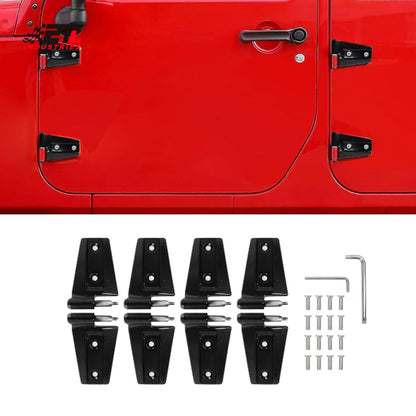 ETL INDUSTRIES Door Hinges Kit for Jeep Wrangler JK JKU 2007-2018 4 Door, Outside 4 Door Hinge