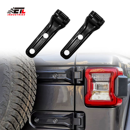 ETL INDUSTRIES Tailgate Hinge Cover Rear Door Trim Spare Tire Bracket Decoration for 2018-2023 Jeep Wrangler JL JLU Sports Freedom Sahara Rubicon 2-Door/4-Door