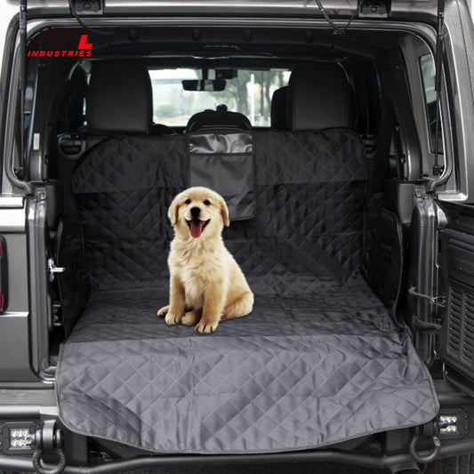 ETL INDUSTRIES Cargo Liner for Pet Dog, Universal Waterproof Non-Slip Durable Cargo Cover Mat for Off-Road, SUV, Cars, Minivan with Bumper Flap Protector