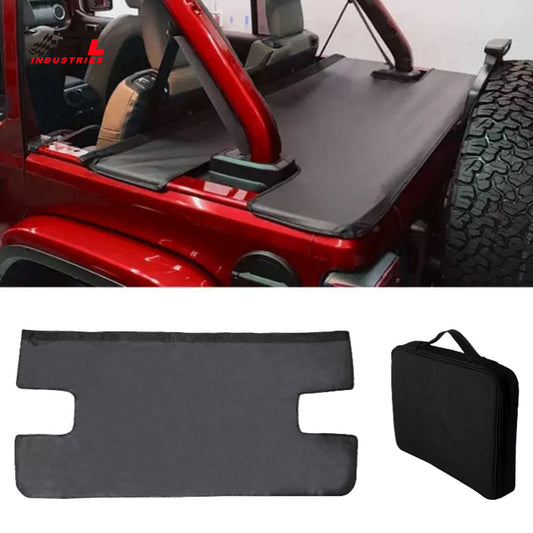 ETL INDUSTRIES Tonneau Cover Trunk Rear Cargo Vinyl Cover Tailgate Ton Cover for Jeep Wrangler JL JLU Unlimited 2018-2024 4 Door
