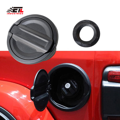 ETL INDUSTRIES Gas Tank Cap Cover Fuel Filler Door for Jeep Wrangler 2018-2024 JL & Unlimited