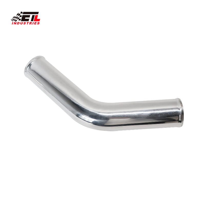ETL INDUSTRIES OD 3IH (76mm), Leg Length 6IH (152mm) 45 Degree Aluminum Pipe, 3 Inch Intercooler Piping Universal Air Intake Elbow Tube