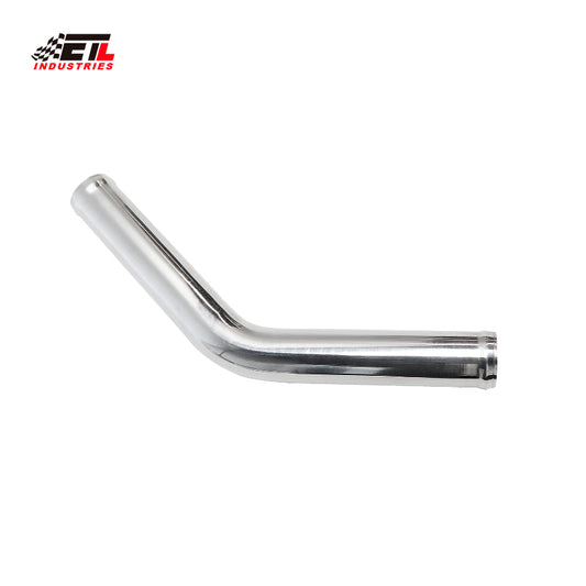 ETL INDUSTRIES OD 3.5IH (89mm), Leg Length 8IH (203mm) 45 Degree Aluminum Pipe, 3.5 Inch Intercooler Piping Universal Air Intake Elbow Tube