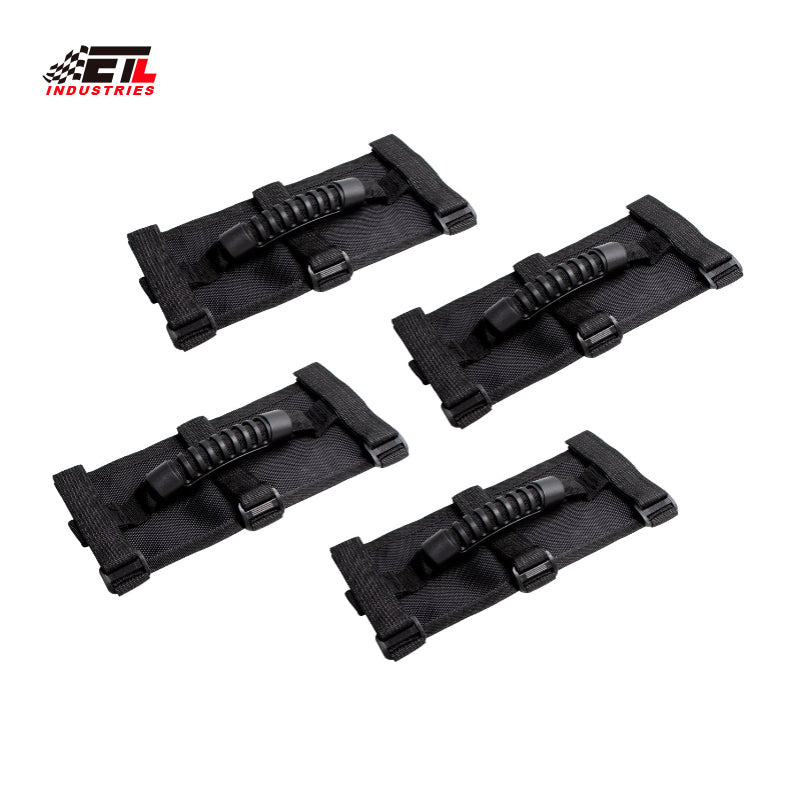 ETL INDUSTRIES Roll Bar Grab Handles Grip Handle for 1955-2024 Jeep Wrangler TJ LJ YJ JK JKU JL JLU Sports Sahara Freedom Rubicon Gladiator JT