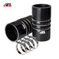ETL INDUSTRIES 3IH X 6IH Silicone CAC Charge Air Cooler Hump Hose Boot Set, 4-Ply Reinforced Universal Silicone Cac Hose with Stainless Steel Clamp