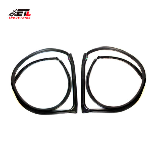 ETL INDUSTRIES 2PCS Left Driver and Right Passenger Side Door Felt Gasket Trim Seal Weather Strip Kit Fits 2007-2018 for Jeep Wrangler JK Door Seal Replaces 55395274AW 55395275AW 12303.21 12303.22