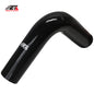 ETL INDUSTRIES 2IH ID, 7IH Leg Length 90 Degree Elbow Silicone Coupler Hose, 4-Ply Reinforced Universal Silicone Pipe Hose Turbo Intake Tube Intercooler Piping Black