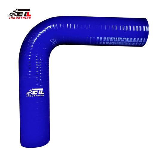 ETL INDUSTRIES 3IH ID, 8IH Leg Length 90 Degree Elbow Silicone Coupler Hose, 4-Ply Reinforced Universal Silicone Pipe Hose Turbo Intake Tube Intercooler Piping Blue