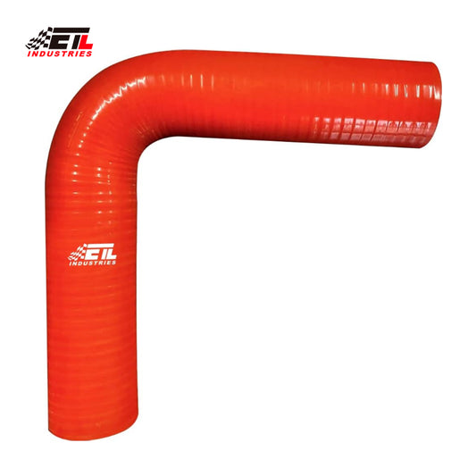 ETL INDUSTRIES 1.5IH ID, 7IH Leg Length 90 Degree Elbow Silicone Coupler Hose, 4-Ply Reinforced Universal Silicone Pipe Hose Turbo Intake Tube Intercooler Piping Red