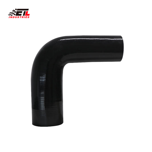 ETL INDUSTRIES ID 2.5IH to 2.75IH, Leg Length 8IH (203mm) 90 Degree Reducer Silicone Hose, 4-Ply Reinforced Universal Silicone Radiator Elbow Coupler for Intake/Turbo/Intercooler Pipe