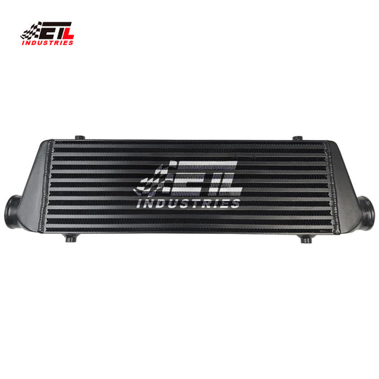 ETL INDUSTRIES Universal Intercooler, 2.00IH In/Outlet, Overall Size: 27.3IHx 8.3IHx 2.56IH/ Core Size 21.5IHx 7.08IHx 2.56IH, Black