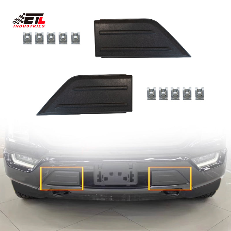 ETL INDUSTRIES Bumper Guard Cap Cover Inserts for Ford F150 2021-2023, Not For Harley Edition, SVT Models, ML3Z-17E810-AA, ML3Z-17E811-AA