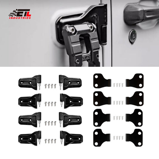 ETL INDUSTRIES16 Pcs Door Hinges Kit for Jeep Wrangler JL Gladiator JT 2018-2024, Inside and Outside 4 Door Hinge