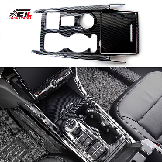 ETL INDUSTRIES Center Console Gear Shift Panel Cover Trim Kit for Ford Explorer 2024 2023 2022 2021 2020 Carbon Fiber Pattern Interior Accessories