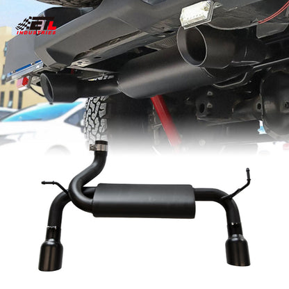 ETL INDUSTRIES Exhaust Muffler System Kit For 2007-2018 Wrangler JK 2/4 Door