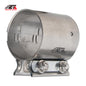 ETL INDUSTRIES 2.5 Inch Butt Joint Exhaust Clamp Band Clamp Sleeve Coupler 304 Stainless Steel