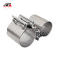 ETL INDUSTRIES 3 Inch Exhaust Clamp, Butt Joint Clamp Sleeve Coupler 304 Stainless Steel, 2 Pcs