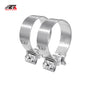 ETL INDUSTRIES 3 Inch Exhaust Clamp, Narrow Band Clamp 304 Stainless Steel, 2 Pcs