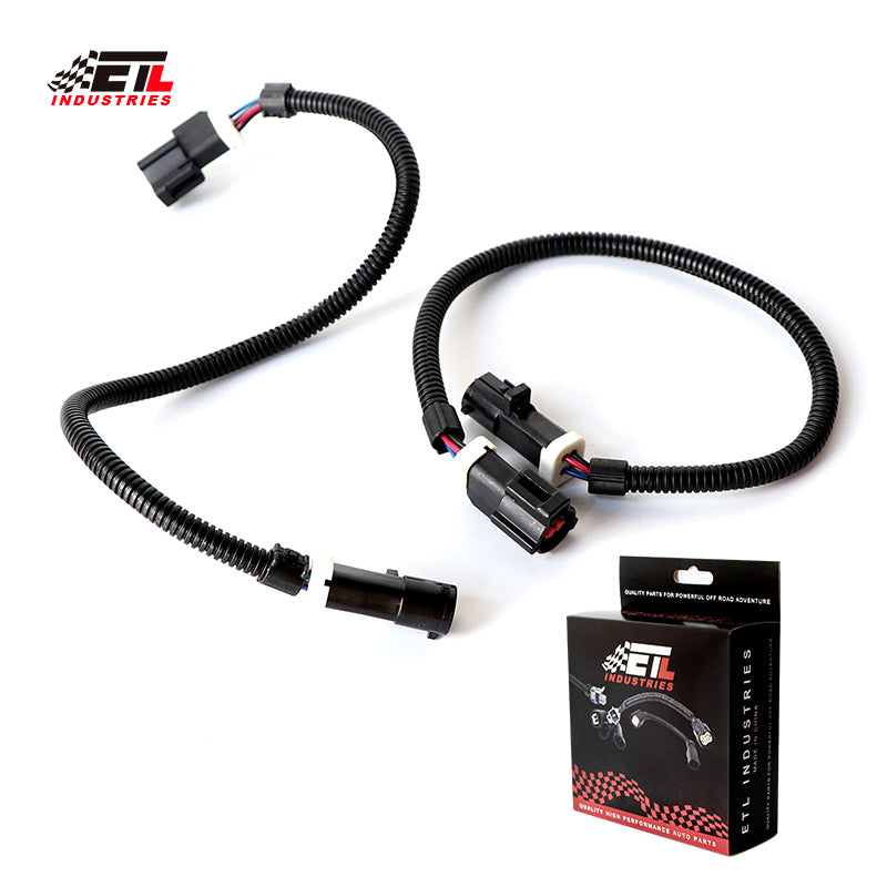 ETL INDUSTRIES 2Pcs 12IH 4 Pin Oxygen Sensor Extension Harness Wires for Dodge 5.2L and 5.9L V8 1996-2004 Circular Connector