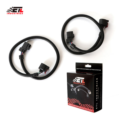 ETL INDUSTRIES 2Pcs 24IH 4 Pin Oxygen Sensor Extension Harness Wires for Jeep Dodge Ram 1500 Dakota Durango Viper SRT8, Dodge 5.7L, 6.1L, 6.4L 2005-2024 Square Connector