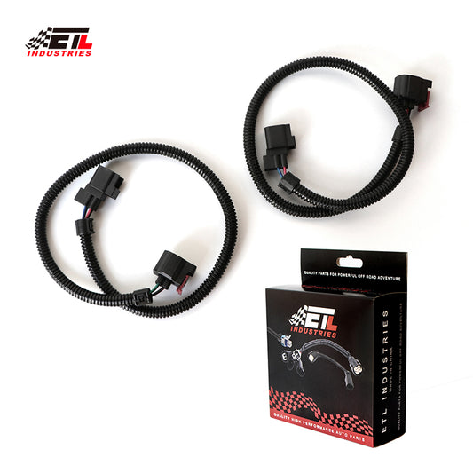 ETL INDUSTRIES 2Pcs 24IH 4 Pin Oxygen Sensor Extension Harness Wires for Jeep Dodge Ram 1500 Dakota Durango Viper SRT8, Dodge 5.7L, 6.1L, 6.4L 2005-2024 Square Connector
