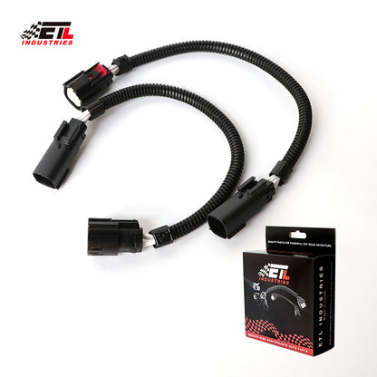 ETL INDUSTRIES 2Pcs 24IH 6 Pin Oxygen Sensor Extension Harness Wires for Ford Mustang GT 5.0L V8 and 3.7L V6 2015-2017 Rectangular Connector Front
