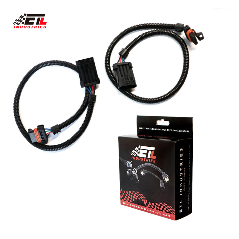 ETL INDUSTRIES 2Pcs 24IH 4 Pin O2 Oxygen Sensor Extension Harness Wires for 1994-2003 Ls1 Ls6 Lt4 O2 Camaro Firebird Flat Connector